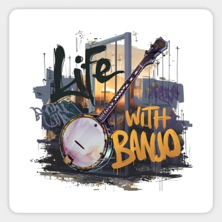 Life With Banjo, Banjo Graffiti Desain Magnet